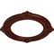 Ekena Millwork Benson Ceiling Medallion (Fits Canopies up to 8"), 13 1/8"OD x 8"ID x 5/8"P, Brushed Mahogany CM13BNBMF - alternate 4